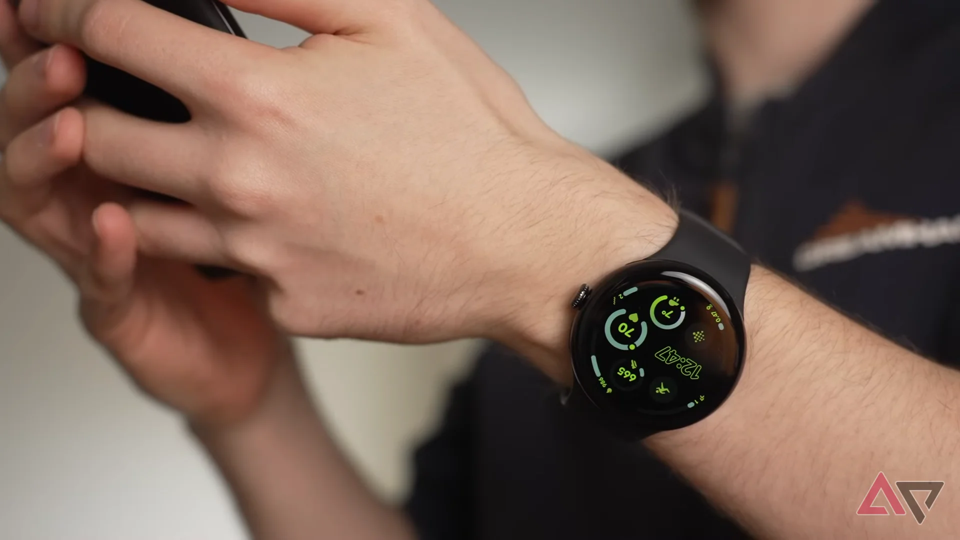 The Pixel Watch 3 on wrist