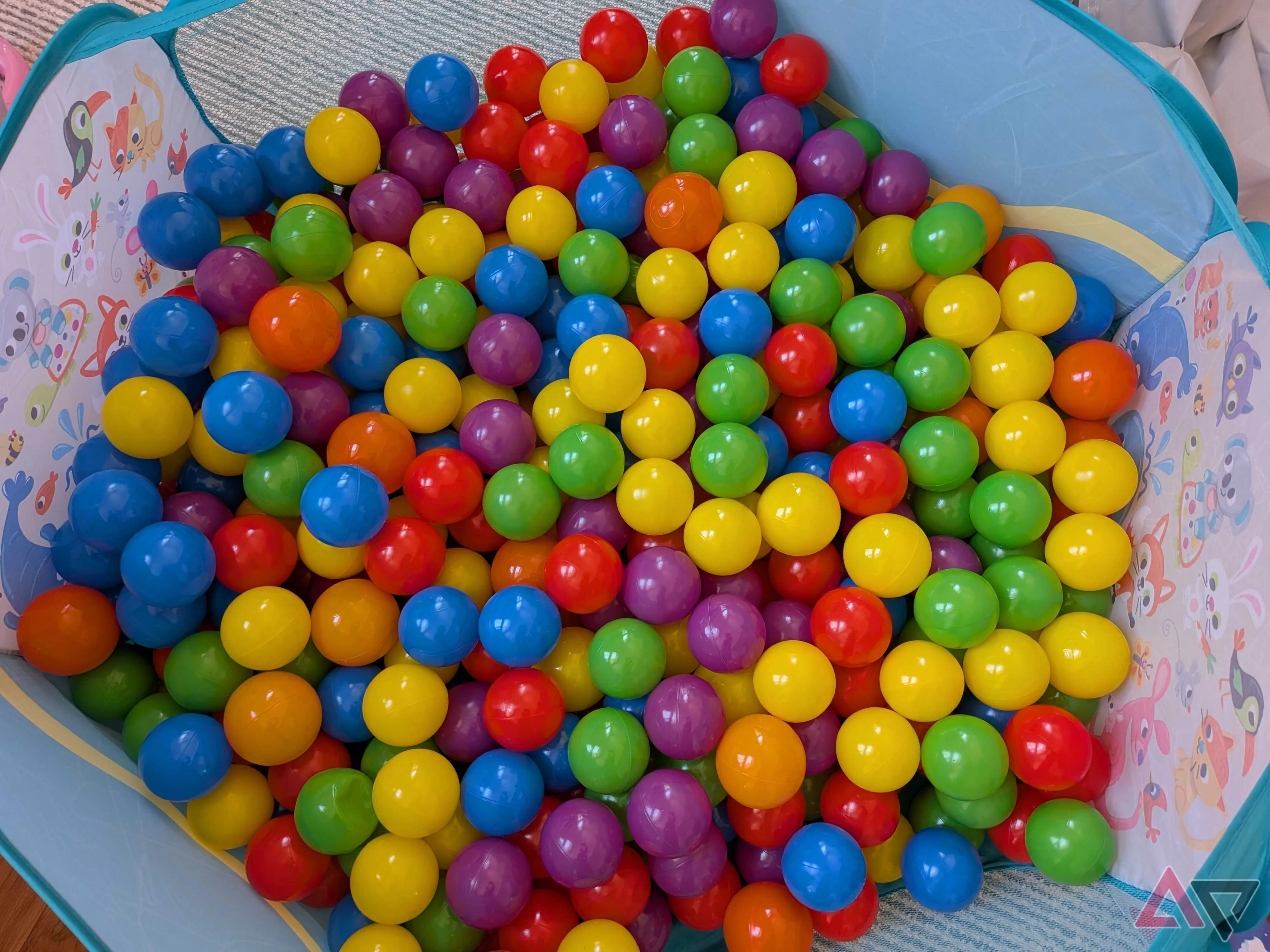 Picture of a ball pit taken on the Google Pixel 10