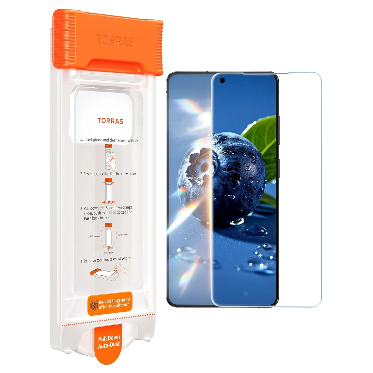 Torras OrigArmor Screen Protector for Samsung Galaxy S26 Ultra on a white background