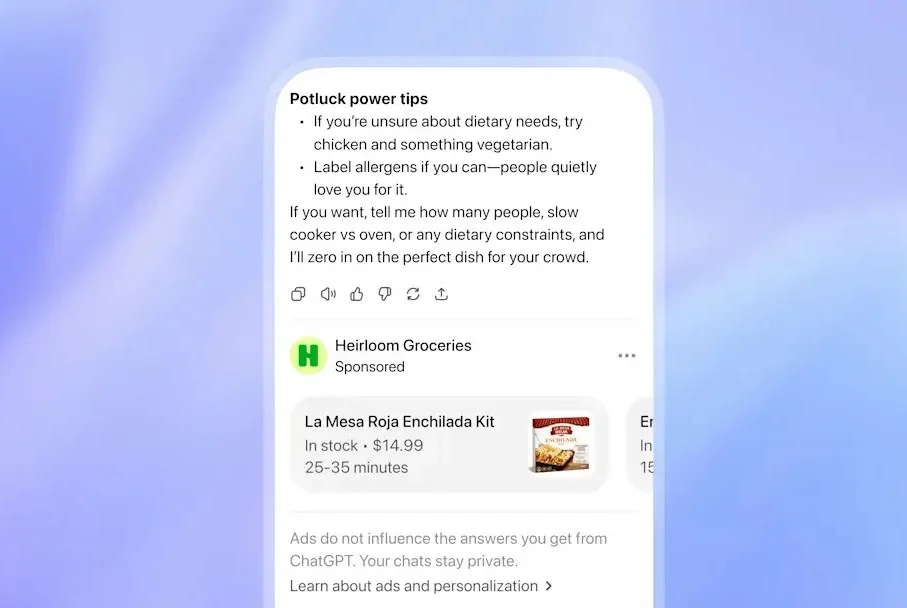 ChatGPT’s cheapest options now show you ads